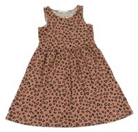 Starorůžové bavlněné šaty se vzorem H&M