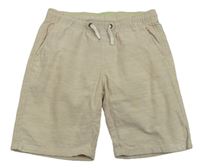 Světlebéžové melírované chino kraťasy H&M