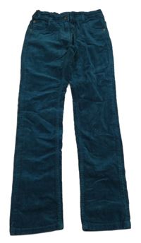 Petrolejové skinny manšestráky POCOPIANO