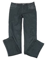 Černošedé legíny riflového vzhledu