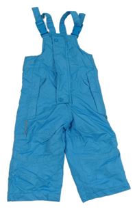 Modré šusťákové zimní laclové oteplovačky impidimpi