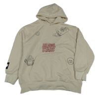 Smetanová mikina s BRAWL STARS a kapsou a kapucí