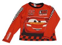 Červeno-černé pyžamové triko s Cars Disney