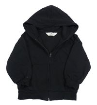 Černá propínací mikina s kapucí H&M