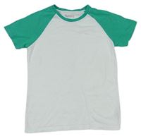 Bílo-zelené tričko Nutmeg