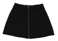Černá semišová propínací sukně zn. Garcia