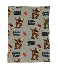 Šedý melírovaný nákrčník s dinosaury - Jurský svět