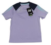 Nové - Lila-tmavomodré sportovní tričko s nášivkou O'Neills