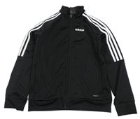 Černá sportovní propínací funkční mikina Adidas