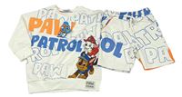 Nové - 2set - Bílá mikina s Paw Patrol + teplákové kraťasy Nickelodeon