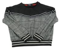 Černo-kostkovaná mikina Europe Kids