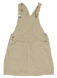 Béžové riflové laclové šaty M&S