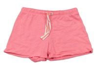 Neonově růžové bavlněné kraťasy Matalan