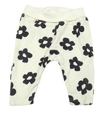 Smetanové květované tepláky Ergee