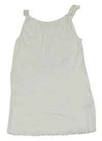 Bílá žebrovaná tunika Dunnes