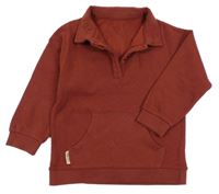 Mahagonová polo mikina Matalan