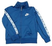 Petrolejová sportovní propínací mikina s logem Nike