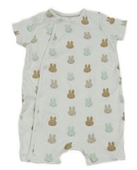 Bílý bavlněný kraťasový overal s králíky - Miffy C&A