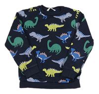 Tmavomodrá mikina s dinosaury M&Co