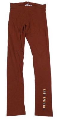 Hnědé legíny s nápisem Name it