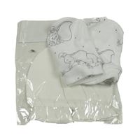 Nové - 2x bavlněné rukavice - bílé + bílo-šedé s Dumbem 