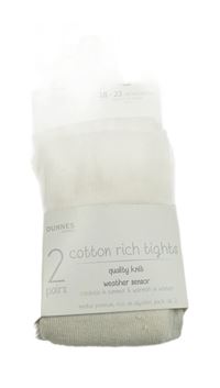 Nové - 2x smetanové punčocháče dunnes 