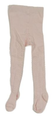 Světlerůžové vzorované punčocháče George