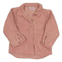 Růžová manšestrová halenka Pep&Co