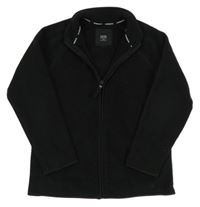 Černá fleecová propínací mikina M&S