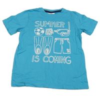 Modré tričko s potiskem Topolino