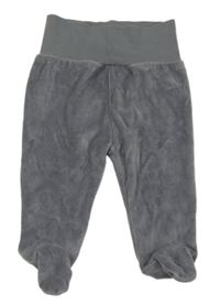 Šedé sametové polodupky 