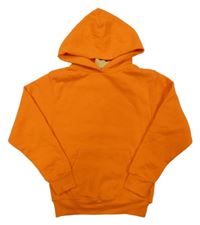 Oranžová mikina s kapucí 