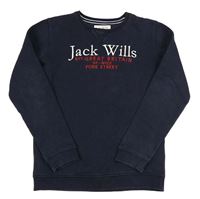 Tmavomodrá mikina s logem Jack Wills