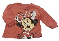 Starorůžová mikina s Minnie Disney