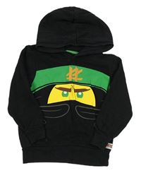 Černá mikina s kapucí - Lego Ninjago H&M