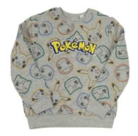 Šedá mikina s pokémony Primark