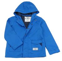 Modrá lehká šusťáková jarní bunda s kapucí Lupilu