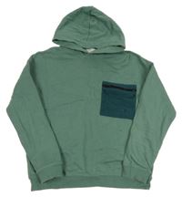 Zelená mikina s kapucí H&M