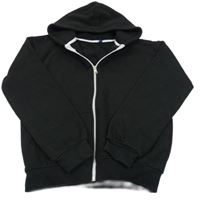 Černá propínací mikina s kapucí 