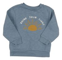 Šedomodrá mikina se sluncem a nápisem Primark