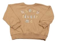 Broskvová mikina s nápisem George