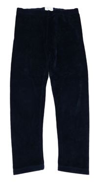 Tmavomodré sametové legíny Fatface