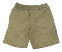 Hnědé plátěné kraťasy C&A