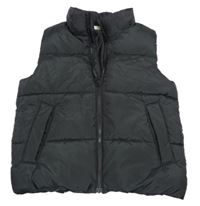 Černá šusťáková zateplená vesta H&M