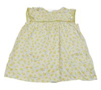 Bílo-žluté šaty s citrony a všitým body C&A