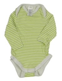 Bílo-světlezelené pruhované body C&A