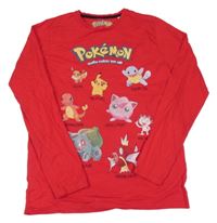 Červené triko s Pokémony 