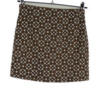 Dámská hnědo-smetanová kytičkovaná sukně Hollister 