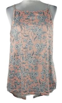 Dámský růžový kytičkovaný top 