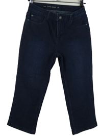 Dámské tmavomodré capri rifle C&A